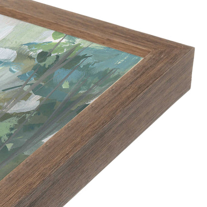 [Color:Walnut], Picture of art in a Walnut frame at an angle