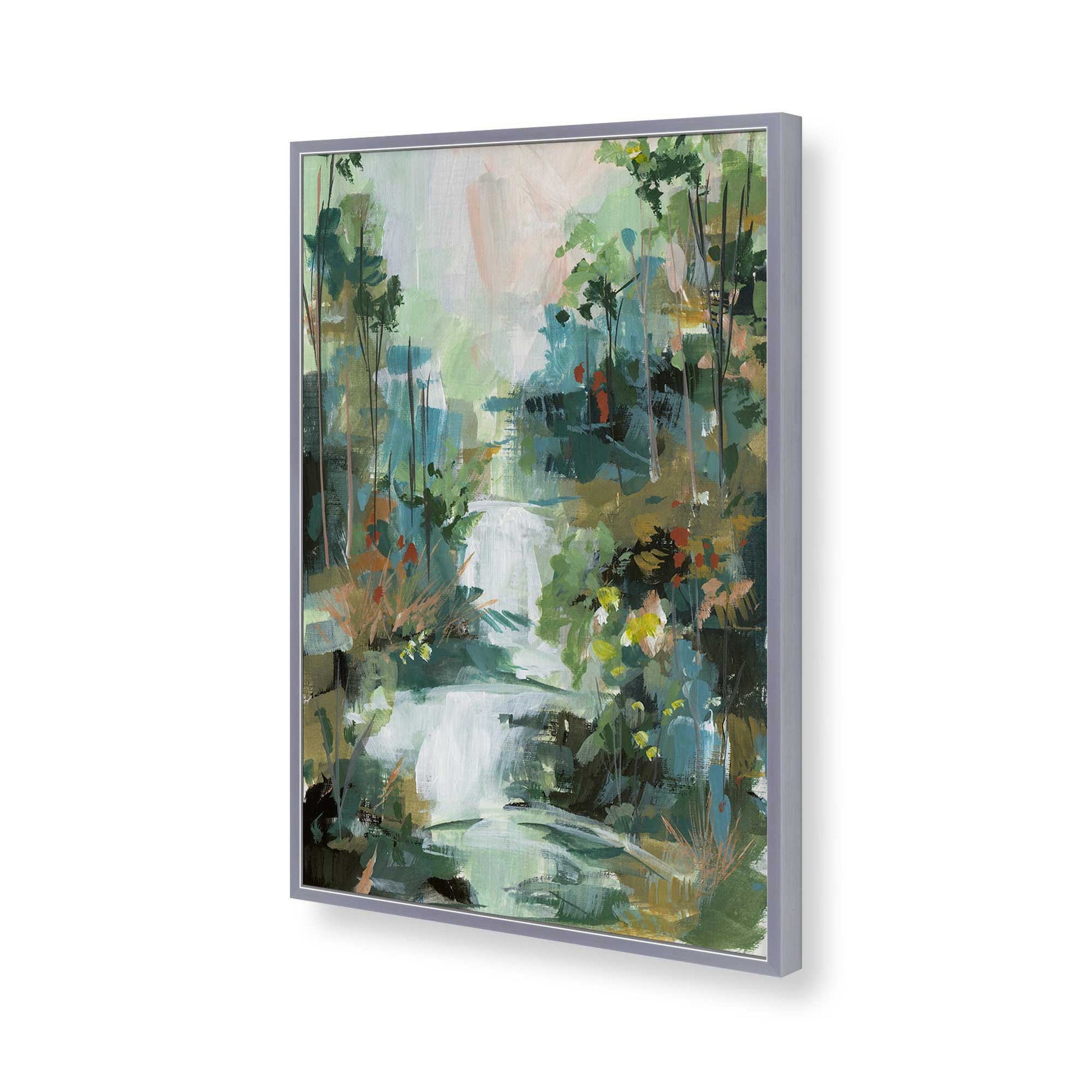 [Color:Polished Chrome], Picture of art in a Polished Chrome frame of the corner