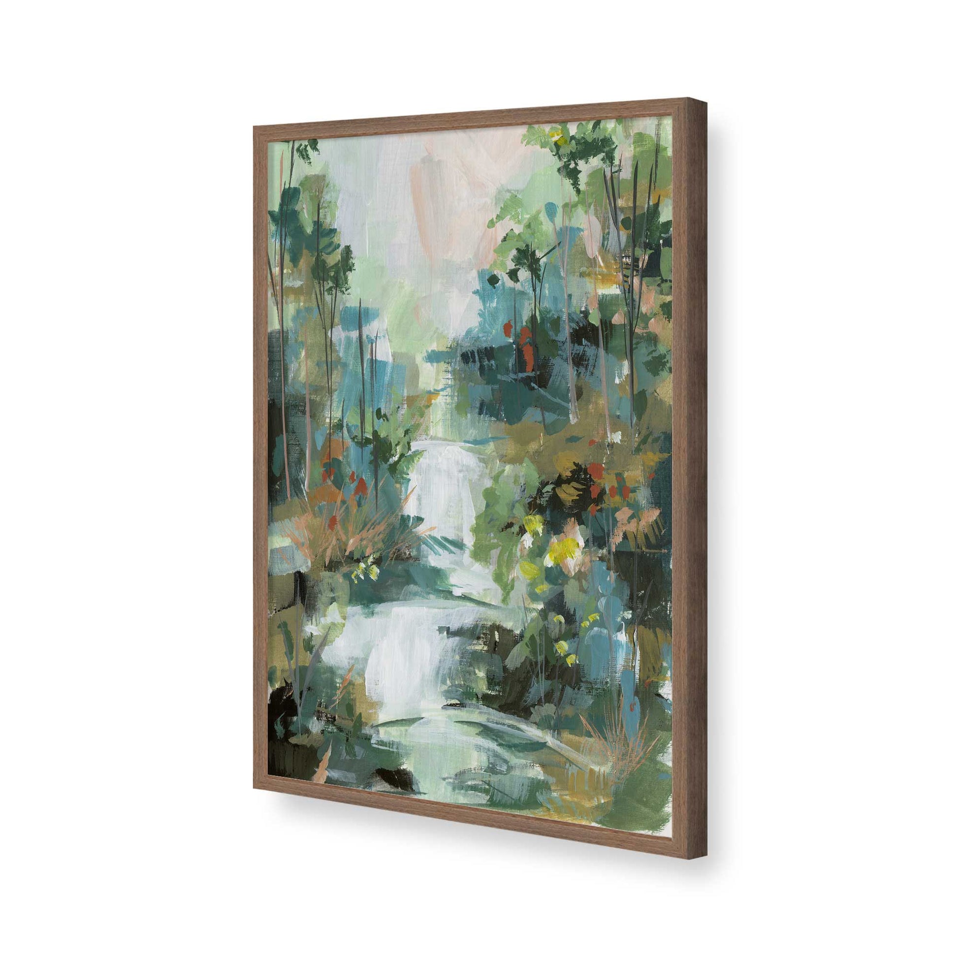 [Color:Walnut], Picture of art in a Walnut frame of the corner