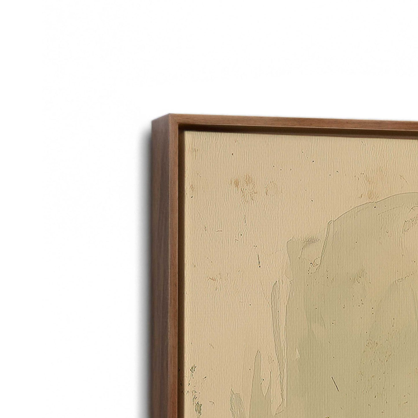 [Color:Walnut], Picture of art in a Walnut frame at an angle