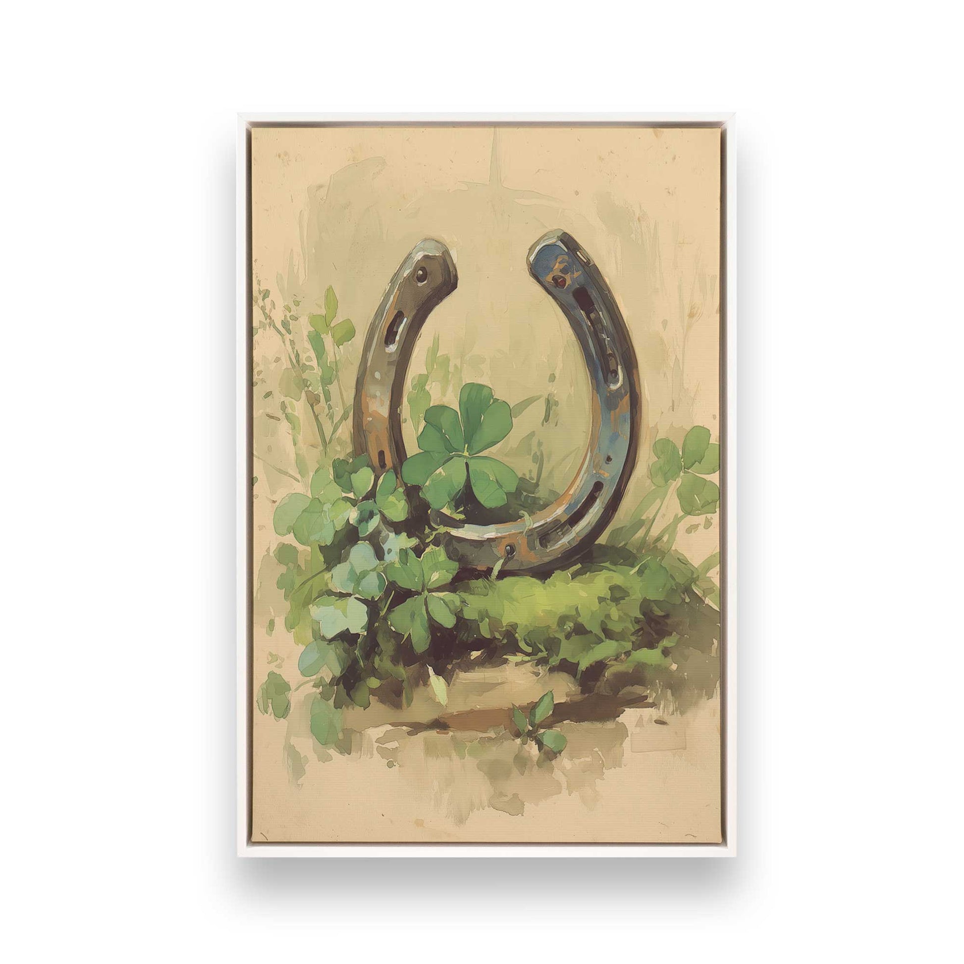[Color:Opaque White], Picture of art in a White frame