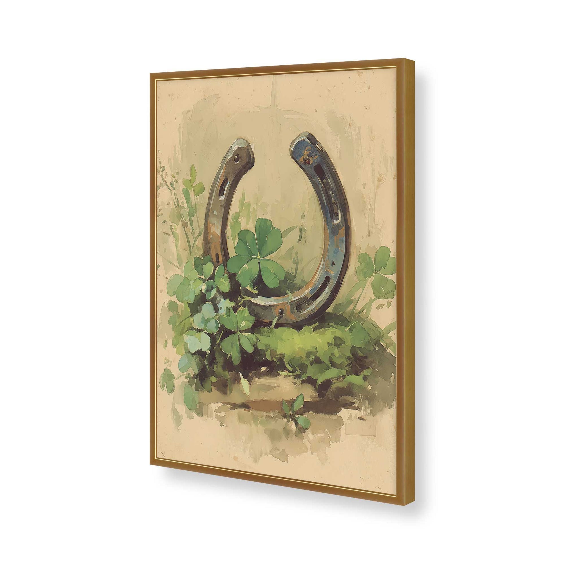 [Color:Polished Gold], Picture of art in a Polished Gold frame of the corner