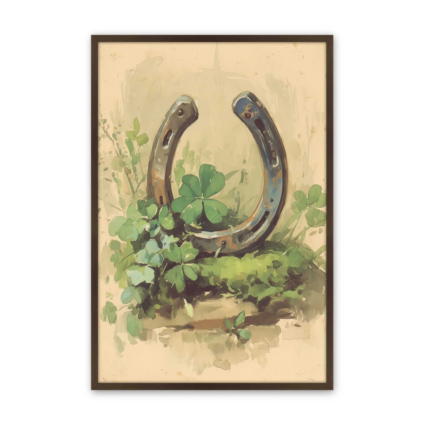 [Color:Brown], Picture of art in a Brown frame