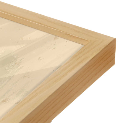[Color:American Maple], Picture of art in a American Maple frame at an angle