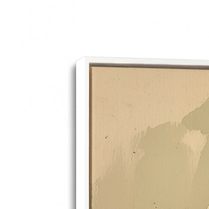 [Color:Opaque White], Picture of art in a White frame at an angle