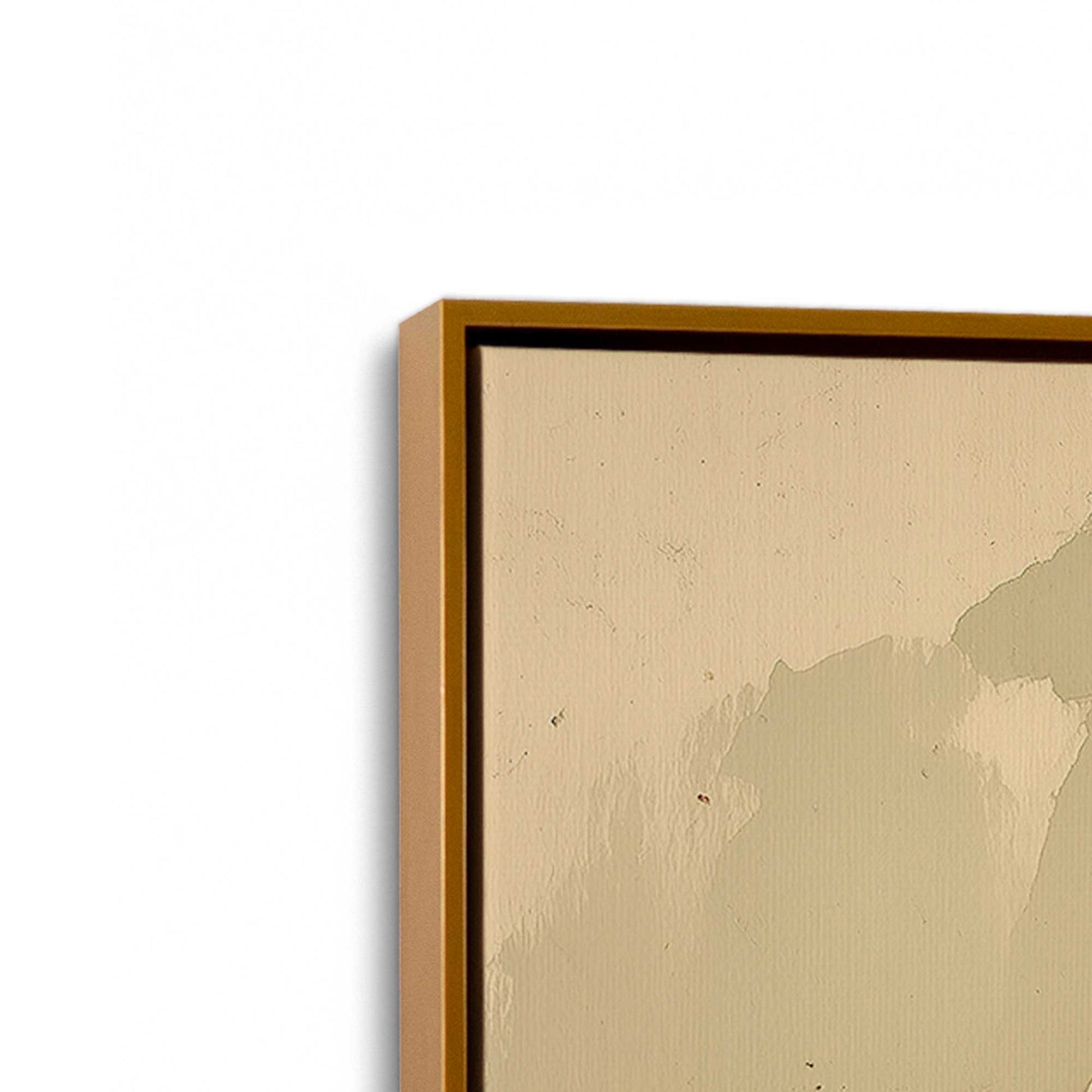 [Color:Polished Gold], Picture of art in a Polished Gold frame at an angle