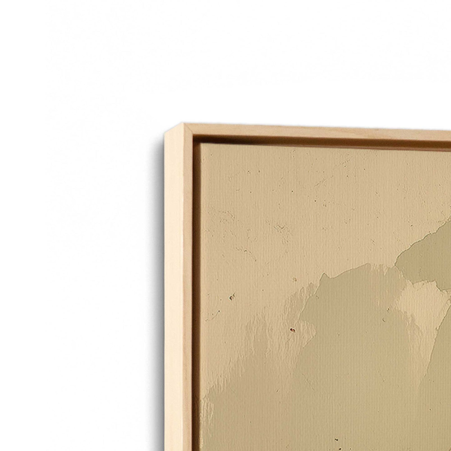 [Color:American Maple], Picture of art in a American Maple frame at an angle