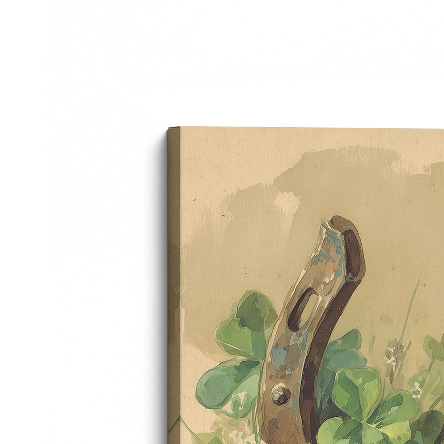 [Color:Stretched Canvas], Picture of the corner of the art