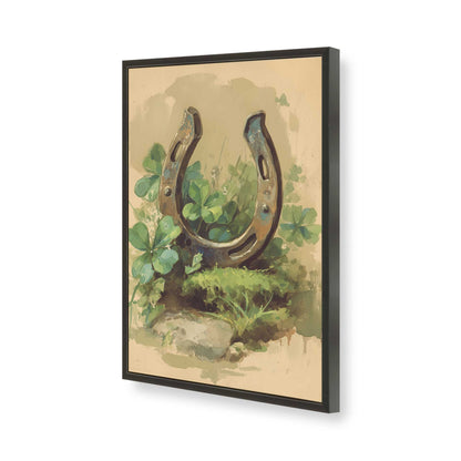 [Color:Satin Black], Picture of art in a Satin Black frame of the corner