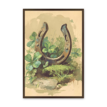 [Color:Brown], Picture of art in a Brown frame