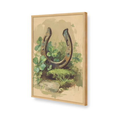 [Color:American Maple], Picture of art in a American Maple frame of the corner