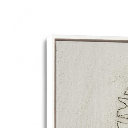 [Color:Opaque White], Picture of art in a White frame at an angle