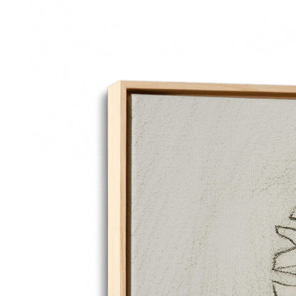 [Color:American Maple], Picture of art in a American Maple frame at an angle