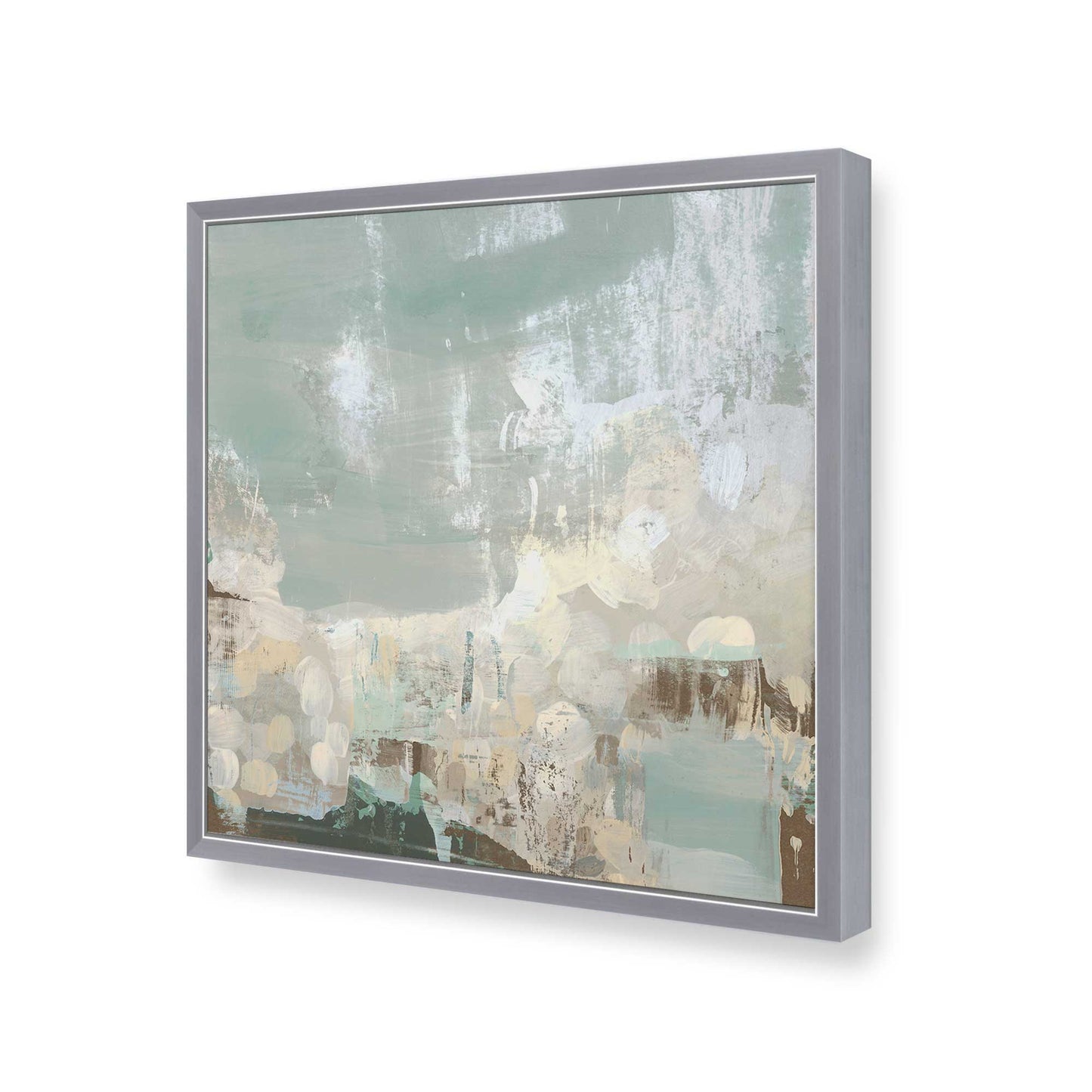 [Color:Polished Chrome], Picture of art in a Polished Chrome frame of the corner