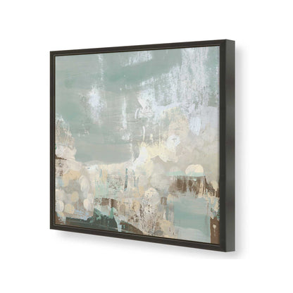 [Color:Satin Black], Picture of art in a Satin Black frame of the corner