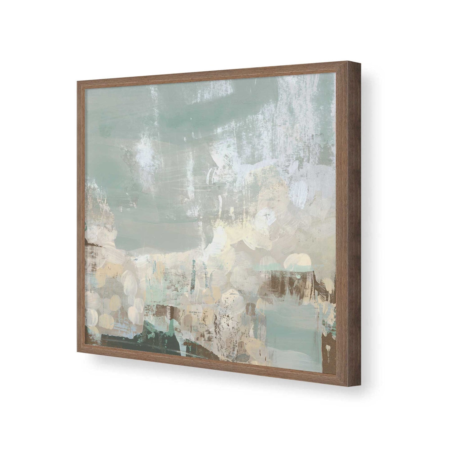 [Color:Walnut], Picture of art in a Walnut frame of the corner