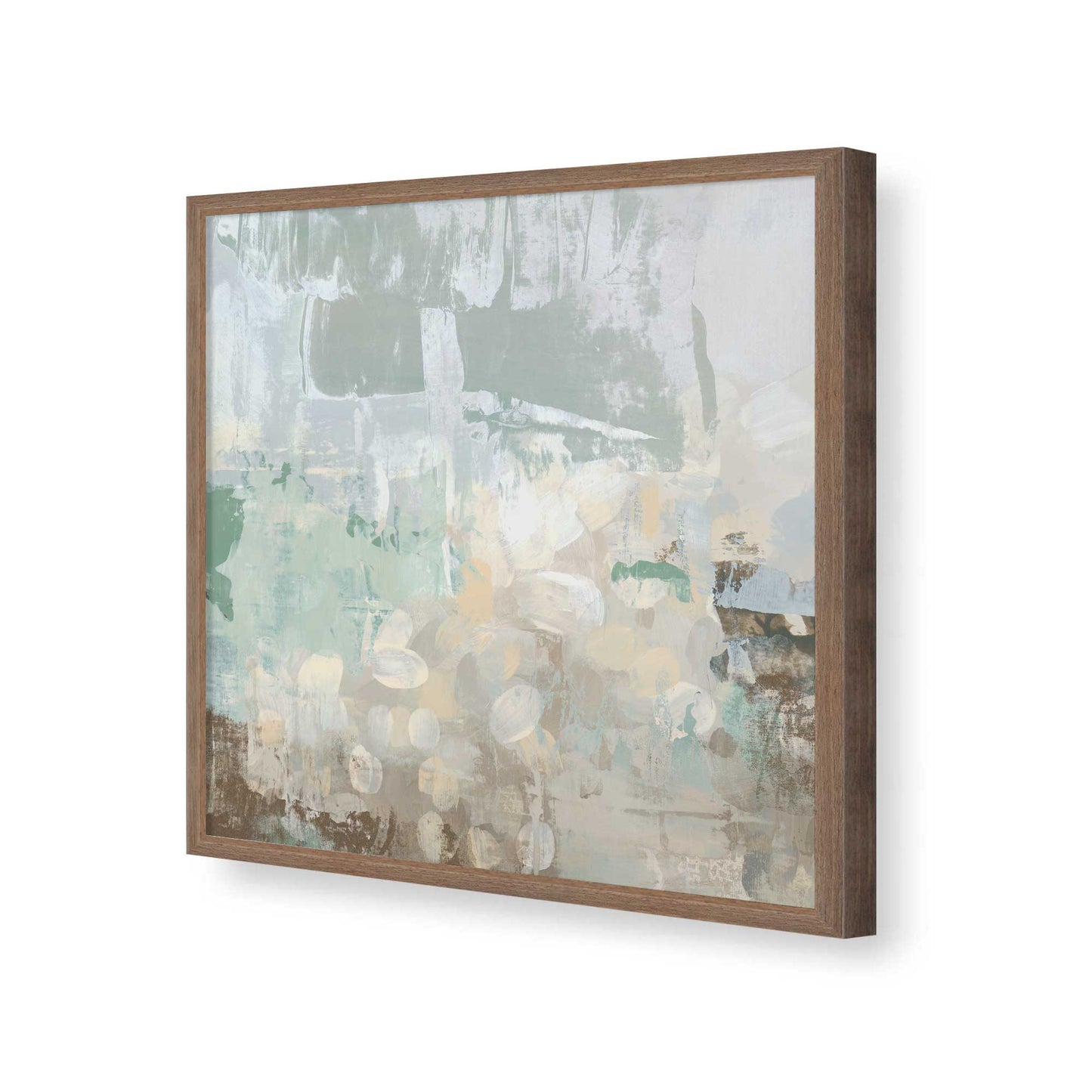[Color:Walnut], Picture of art in a Walnut frame of the corner