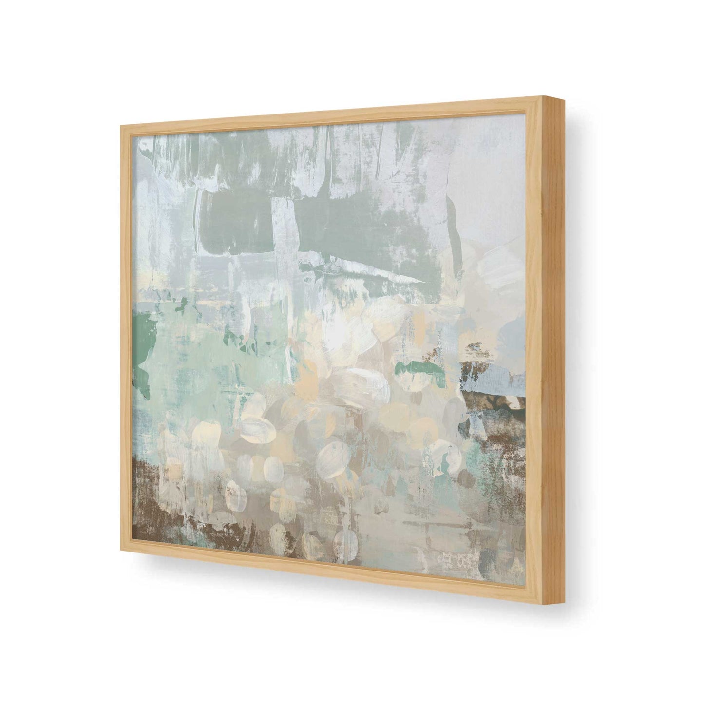 [Color:American Maple], Picture of art in a American Maple frame of the corner