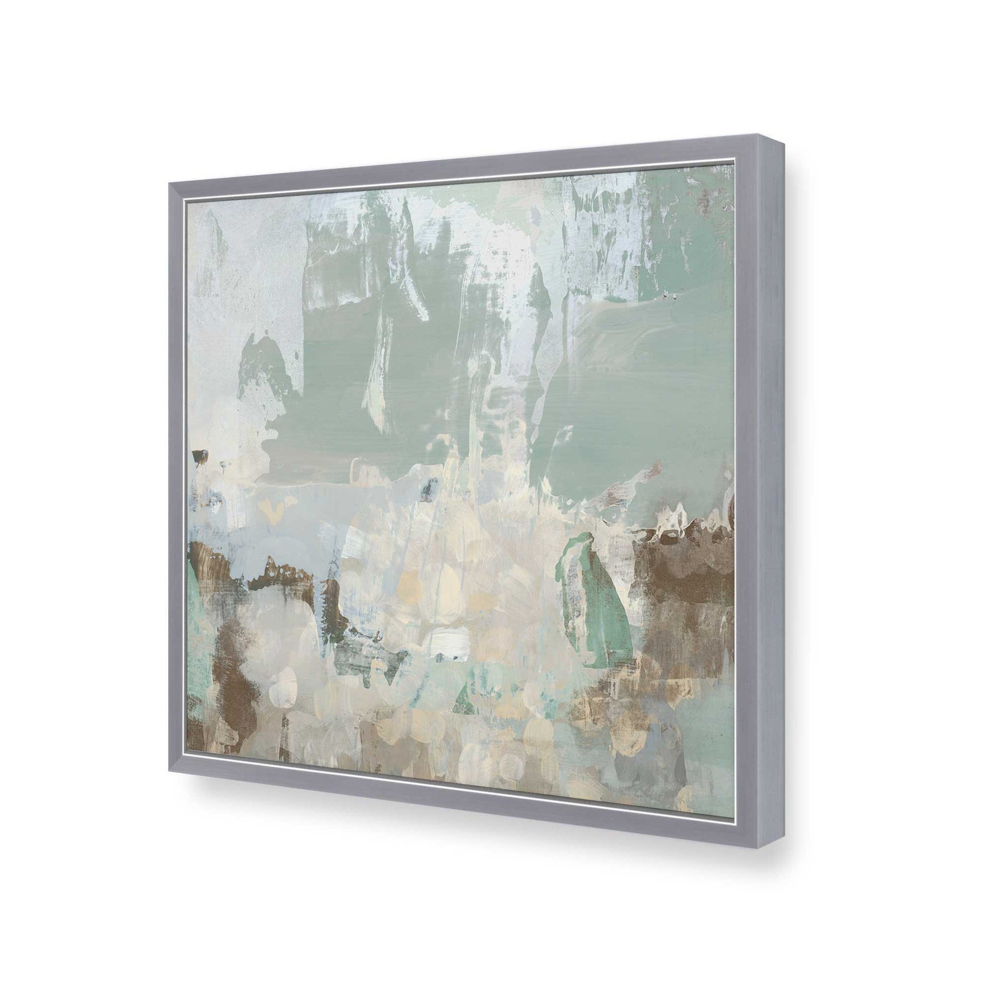 [Color:Polished Chrome], Picture of art in a Polished Chrome frame of the corner