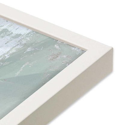 [Color:Opaque White], Picture of art in a Opaque White frame at an angle