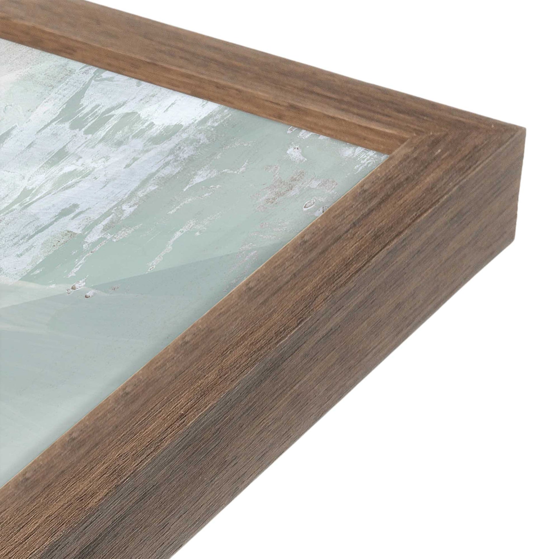 [Color:Walnut], Picture of art in a Walnut frame at an angle