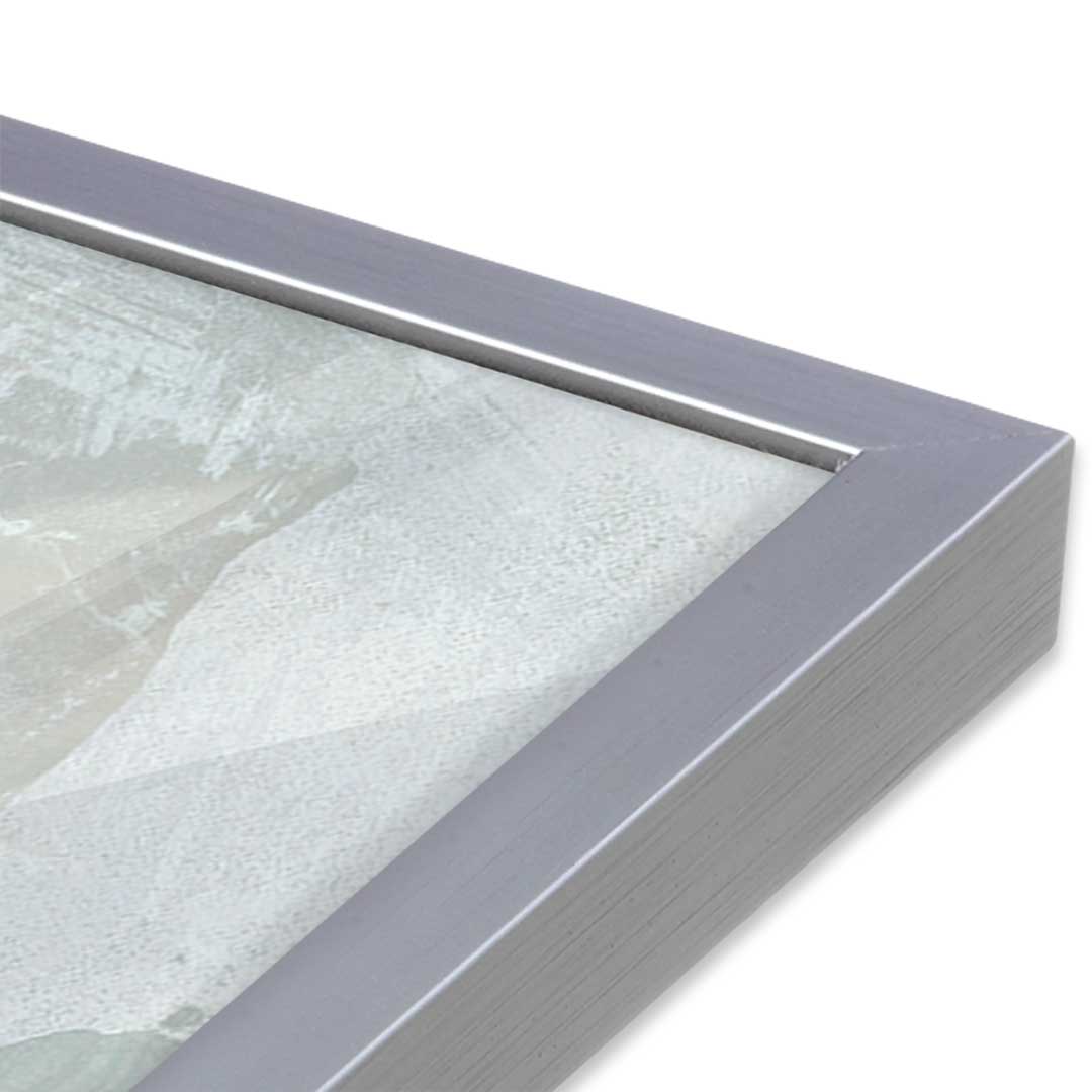[Color:Polished Chrome], Picture of art in a Polished Chrome frame at an angle