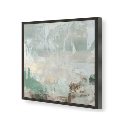 [Color:Satin Black], Picture of art in a Satin Black frame of the corner