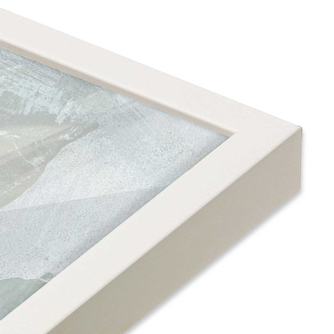 [Color:Opaque White], Picture of art in a Opaque White frame at an angle
