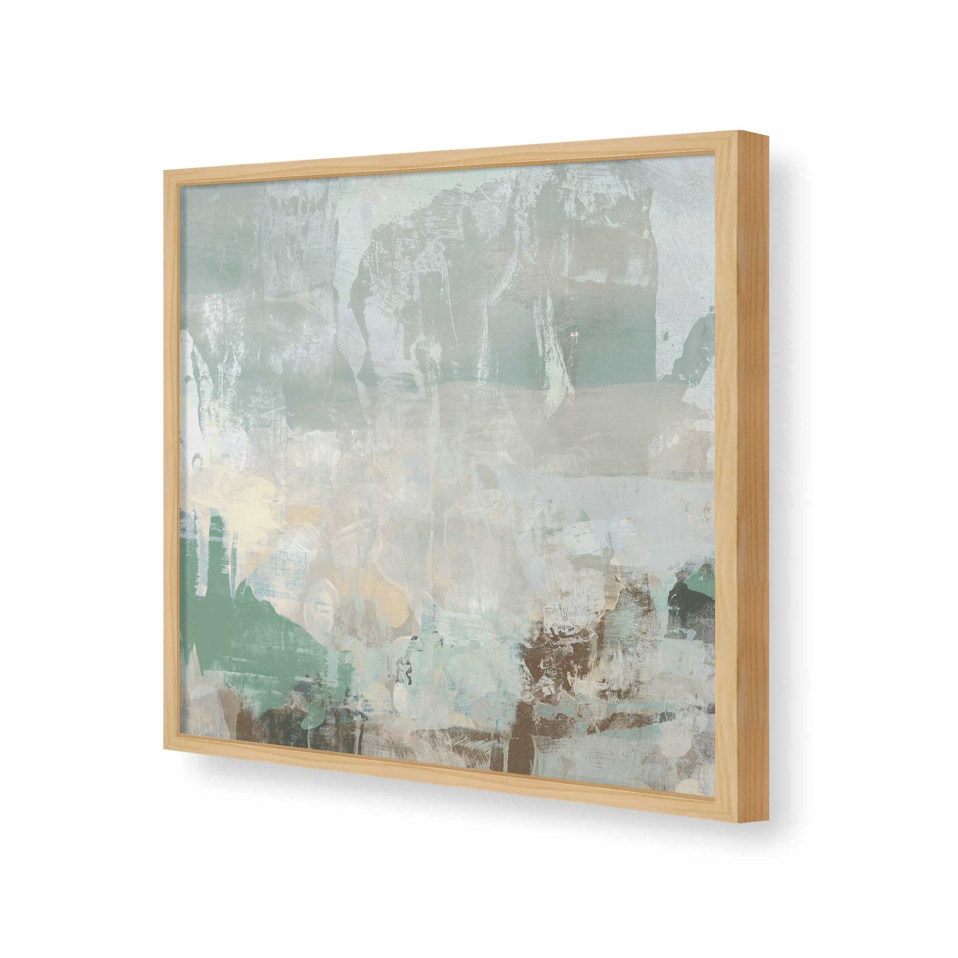 [Color:American Maple], Picture of art in a American Maple frame of the corner