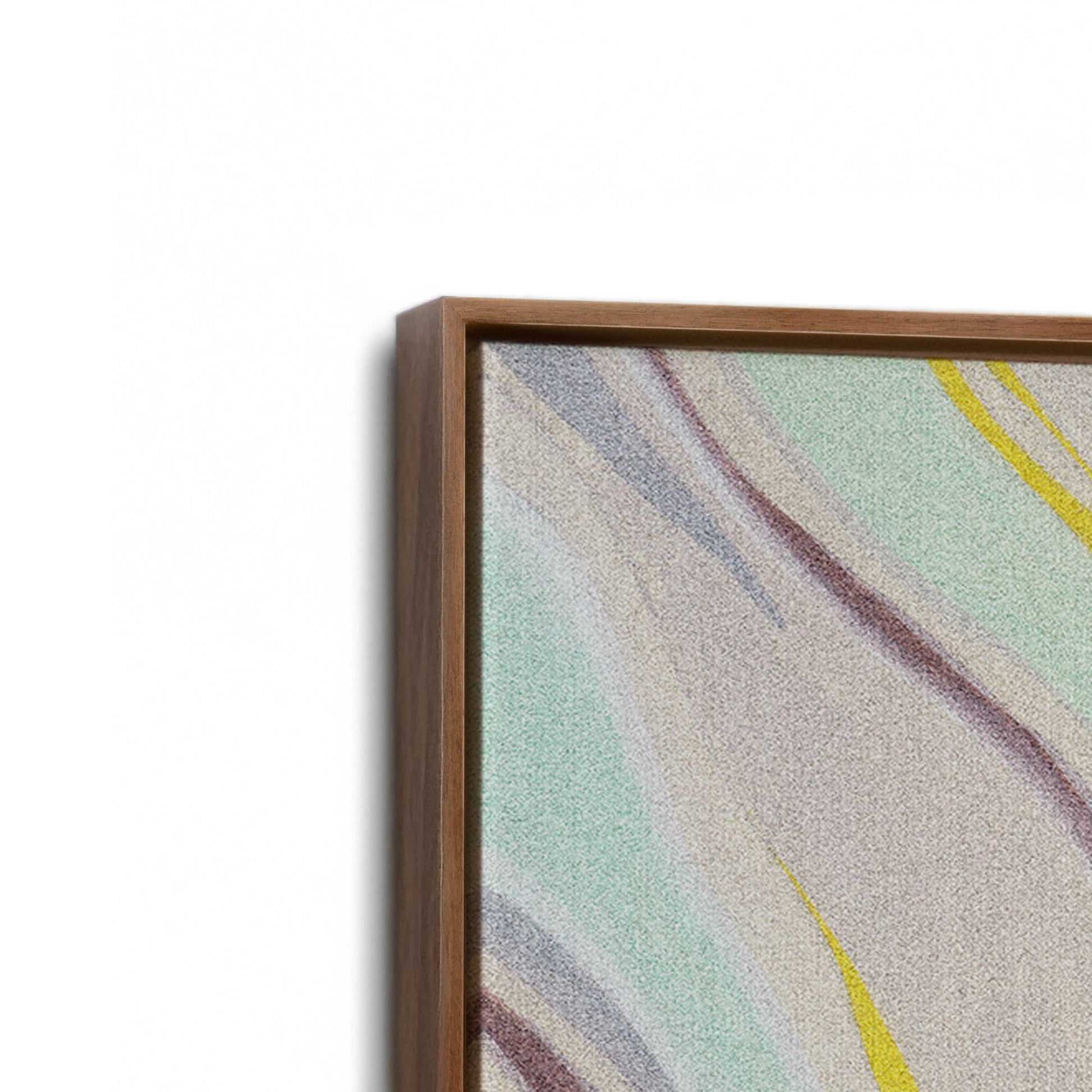 [Color:Walnut], Picture of art in a Walnut frame at an angle