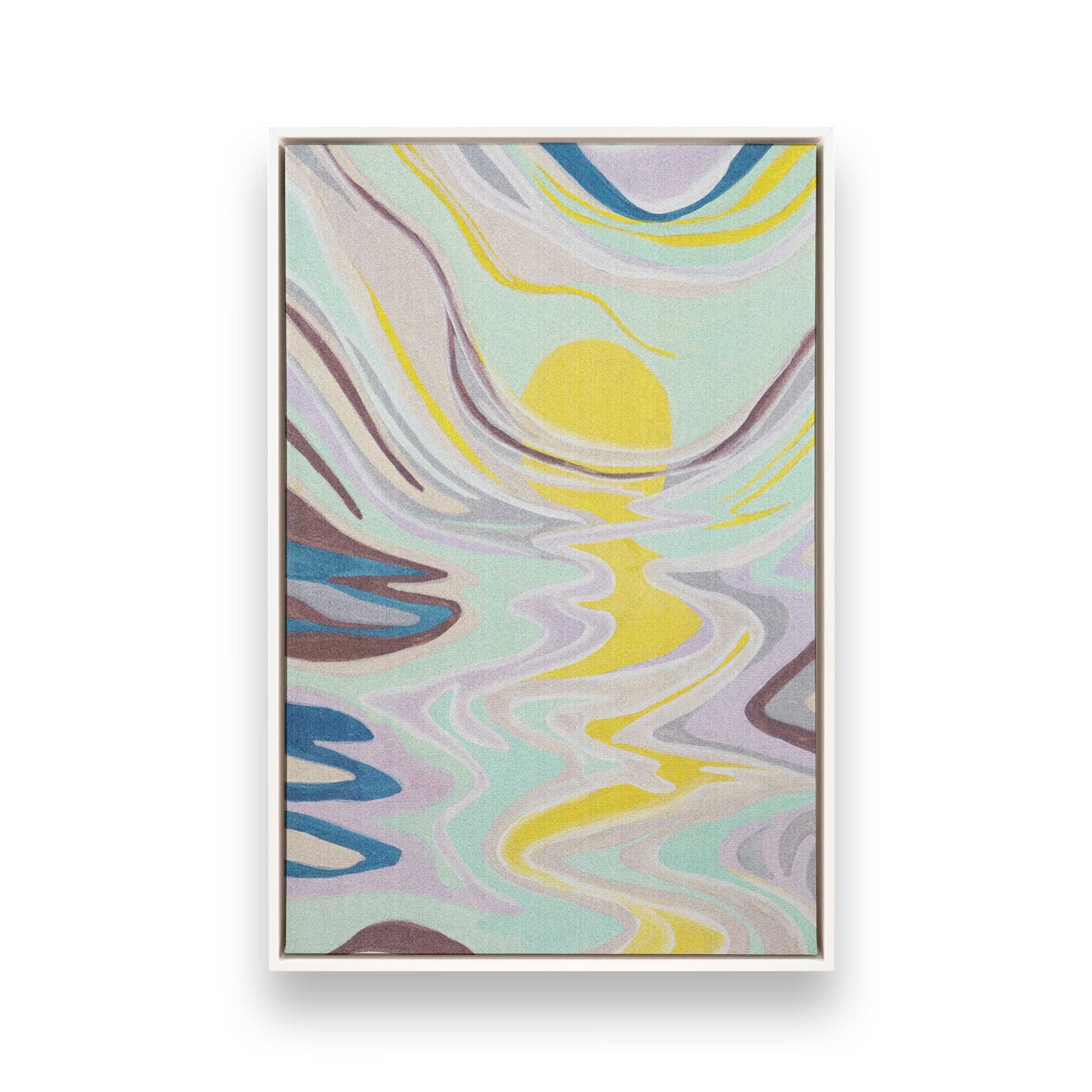 [Color:Opaque White], Picture of art in a White frame