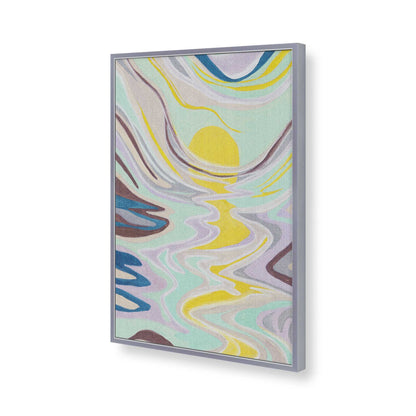 [Color:Polished Chrome], Picture of art in a Polished Chrome frame of the corner