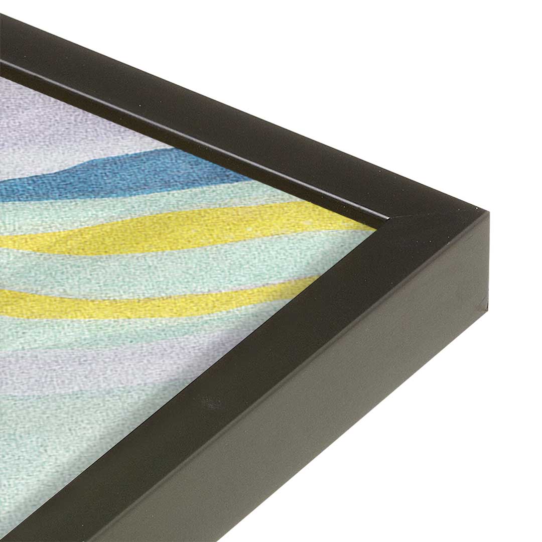 [Color:Satin Black], Picture of art in a Satin Black frame at an angle