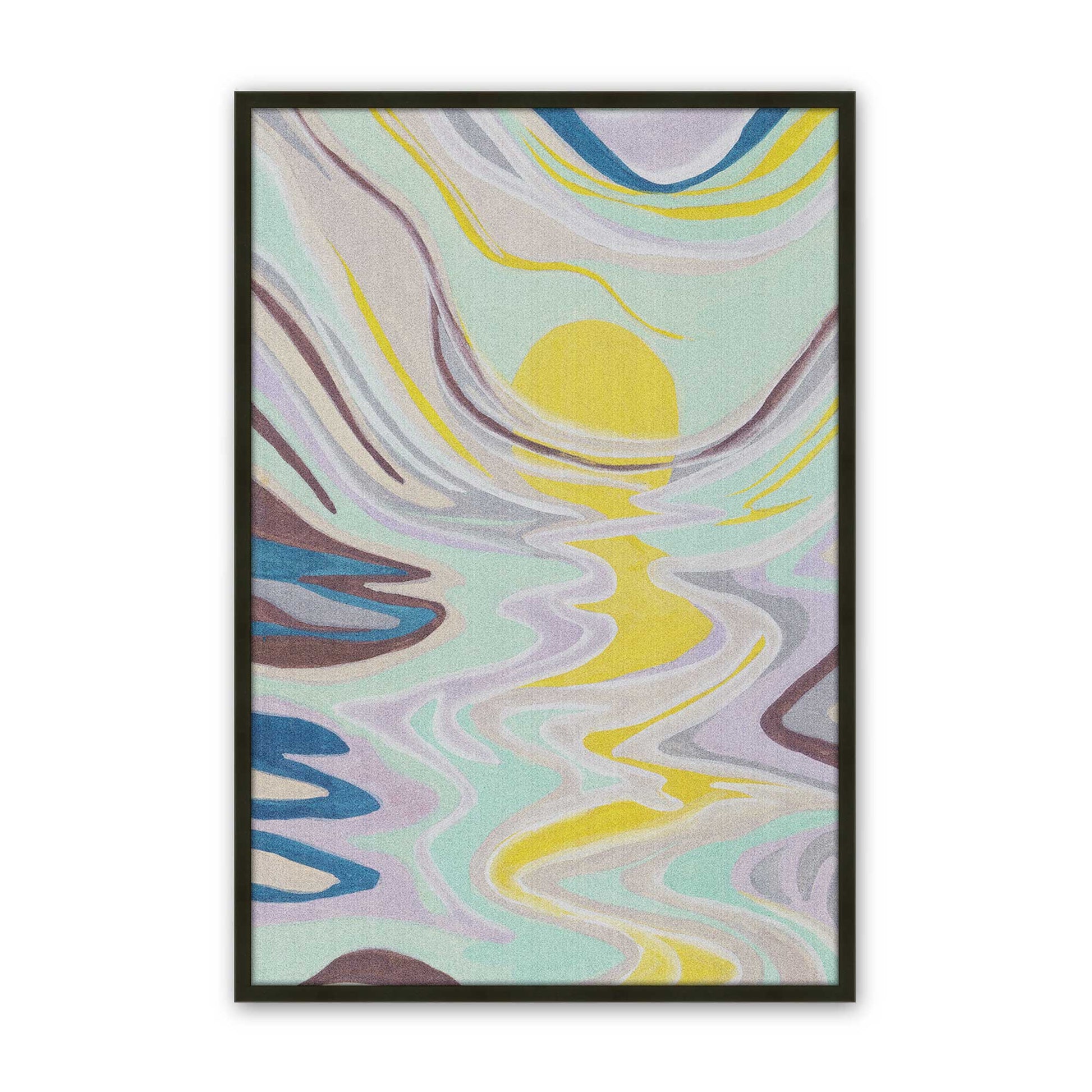 [Color:Satin Black], Picture of art in a Satin Black frame