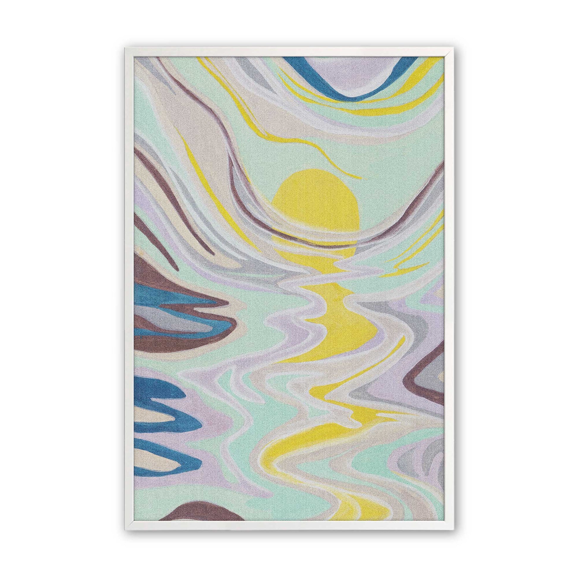 [Color:Opaque White], Picture of art in a Opaque White frame