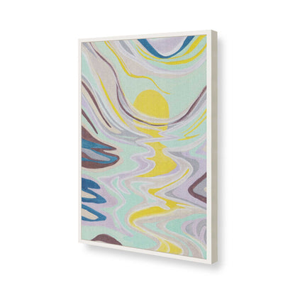 [Color:Opaque White], Picture of art in a Opaque White frame of the corner
