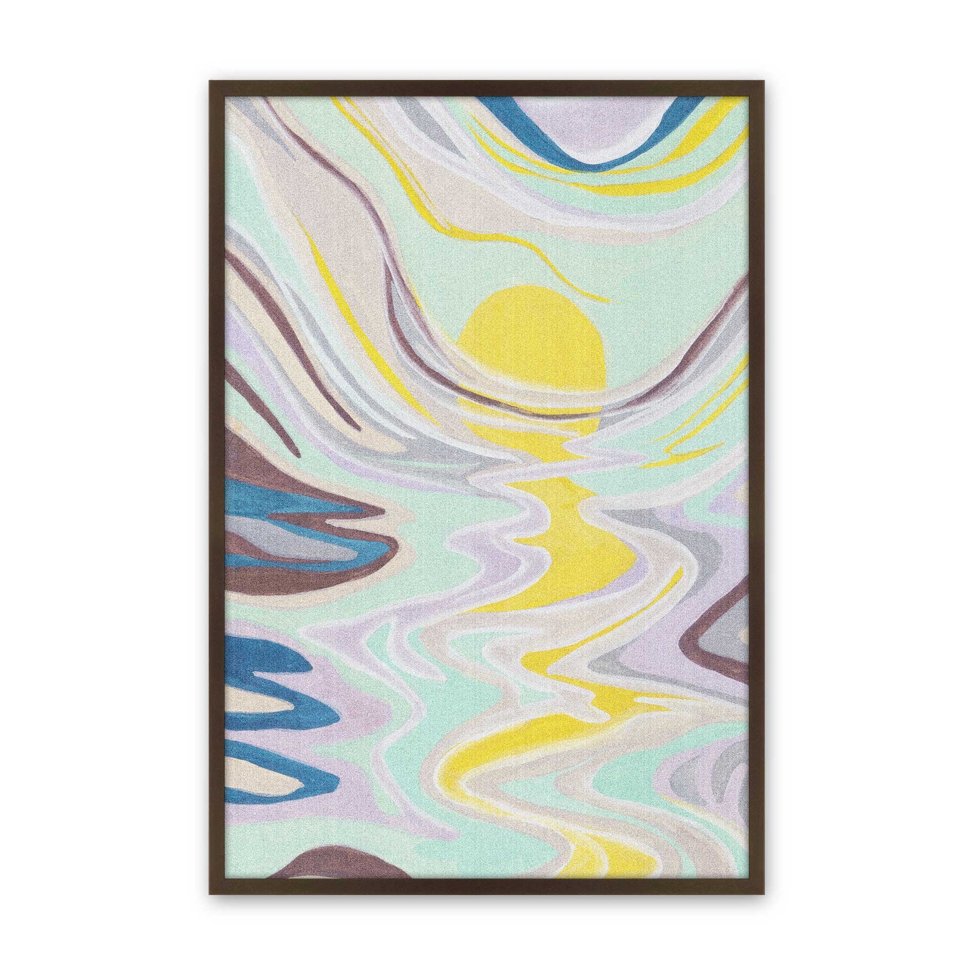 [Color:Brown], Picture of art in a Brown frame