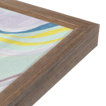 [Color:Walnut], Picture of art in a Walnut frame at an angle