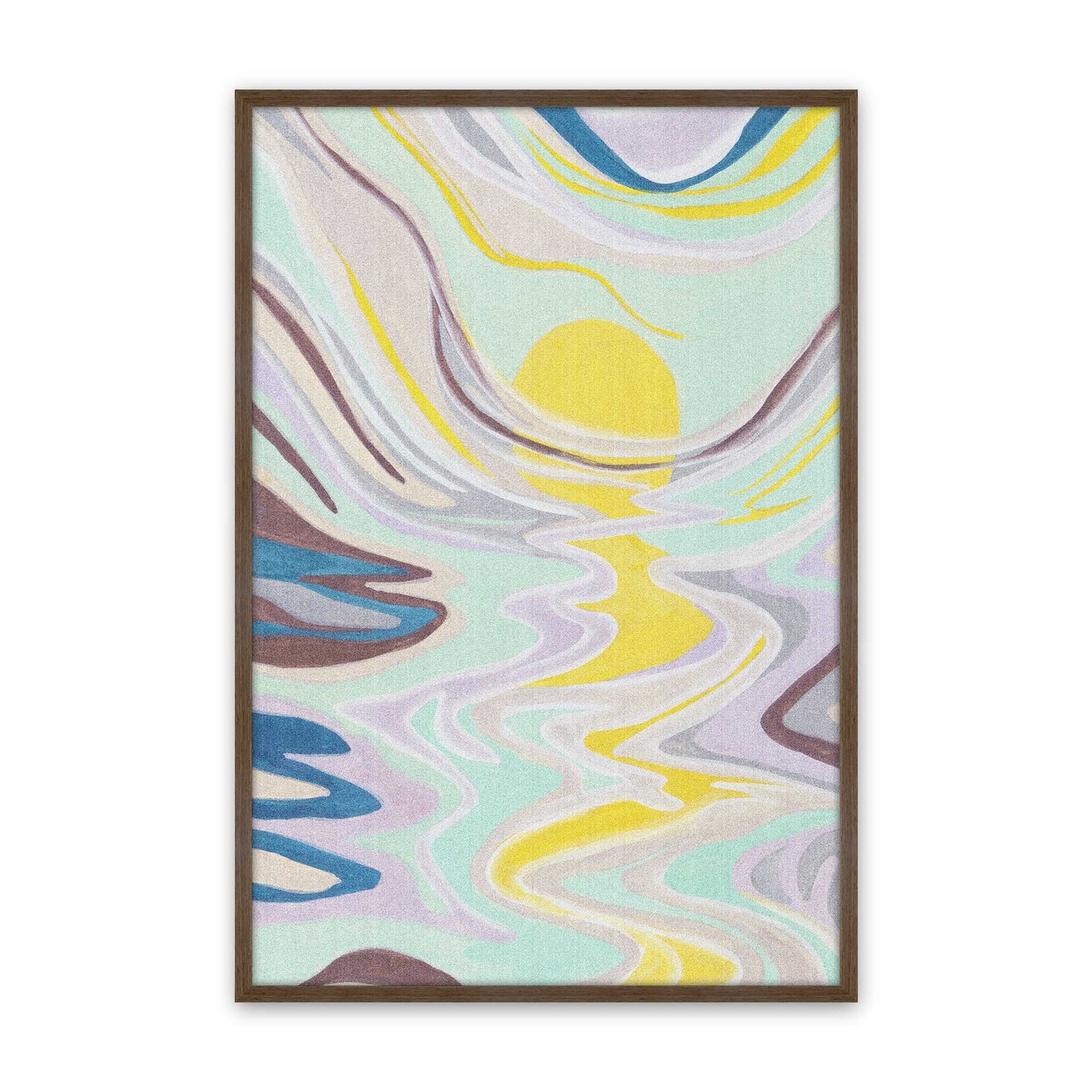 [Color:Walnut], Picture of art in a Walnut frame