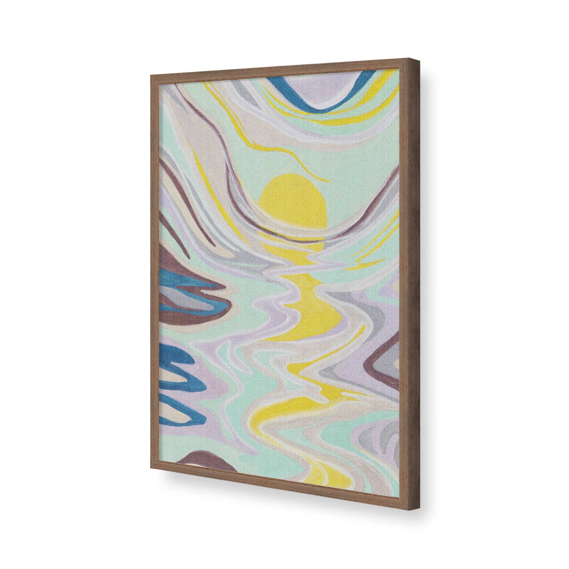 [Color:Walnut], Picture of art in a Walnut frame of the corner