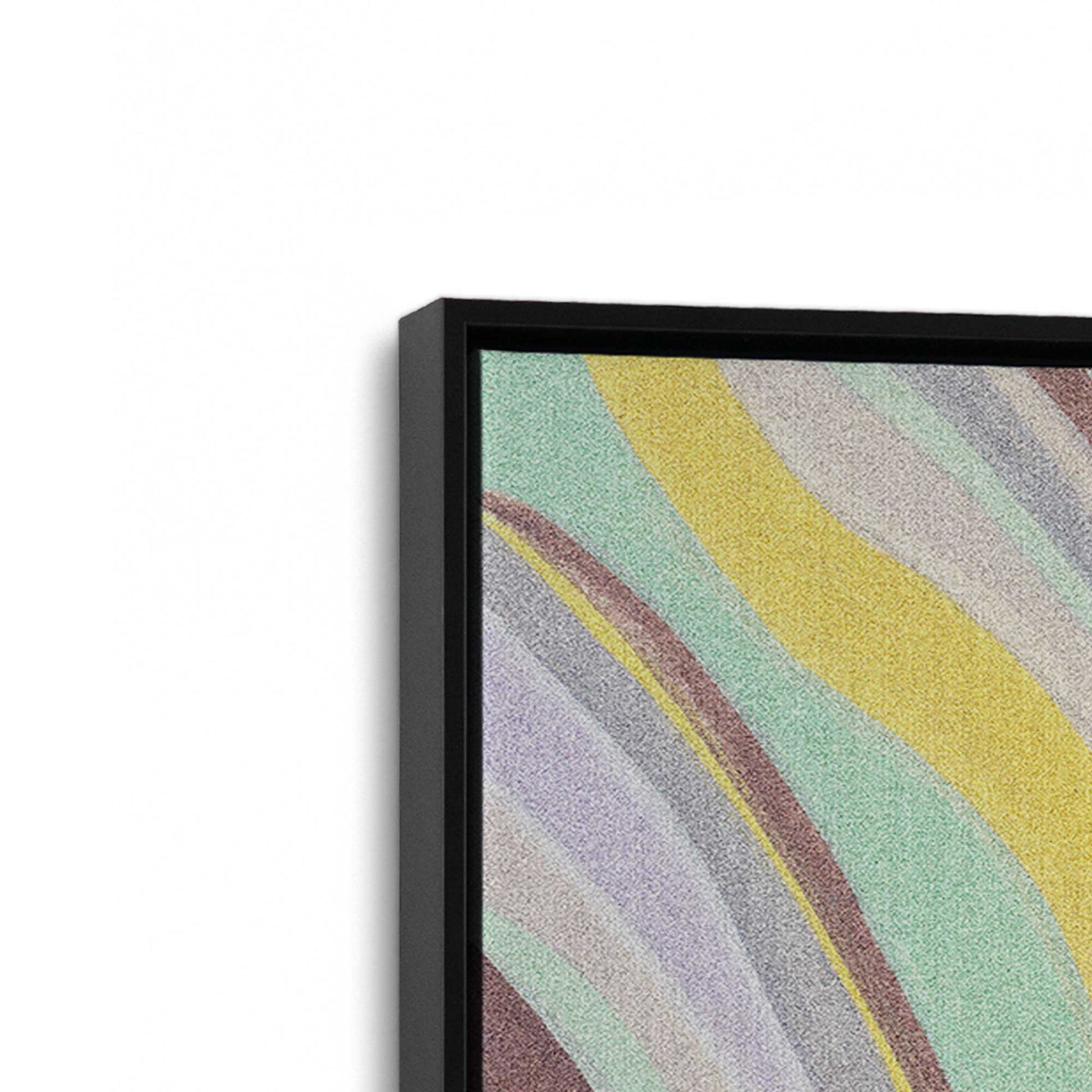 [Color:Satin Black], Picture of art in a Satin Black frame at an angle