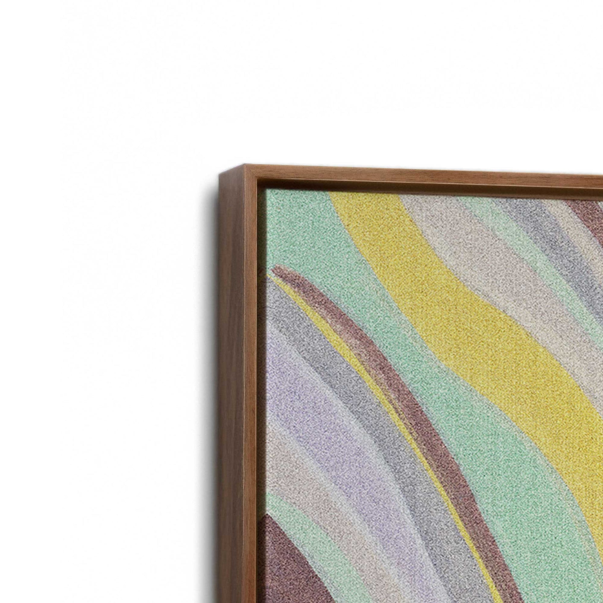 [Color:Walnut], Picture of art in a Walnut frame at an angle