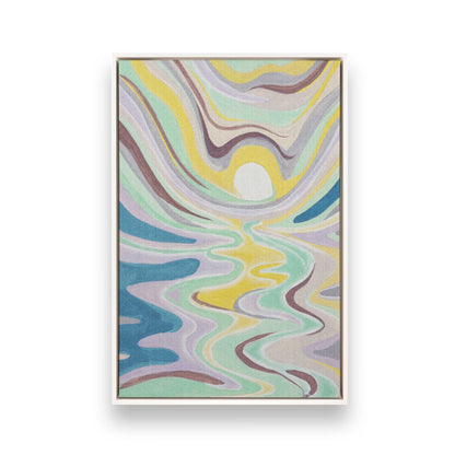 [Color:Opaque White], Picture of art in a White frame