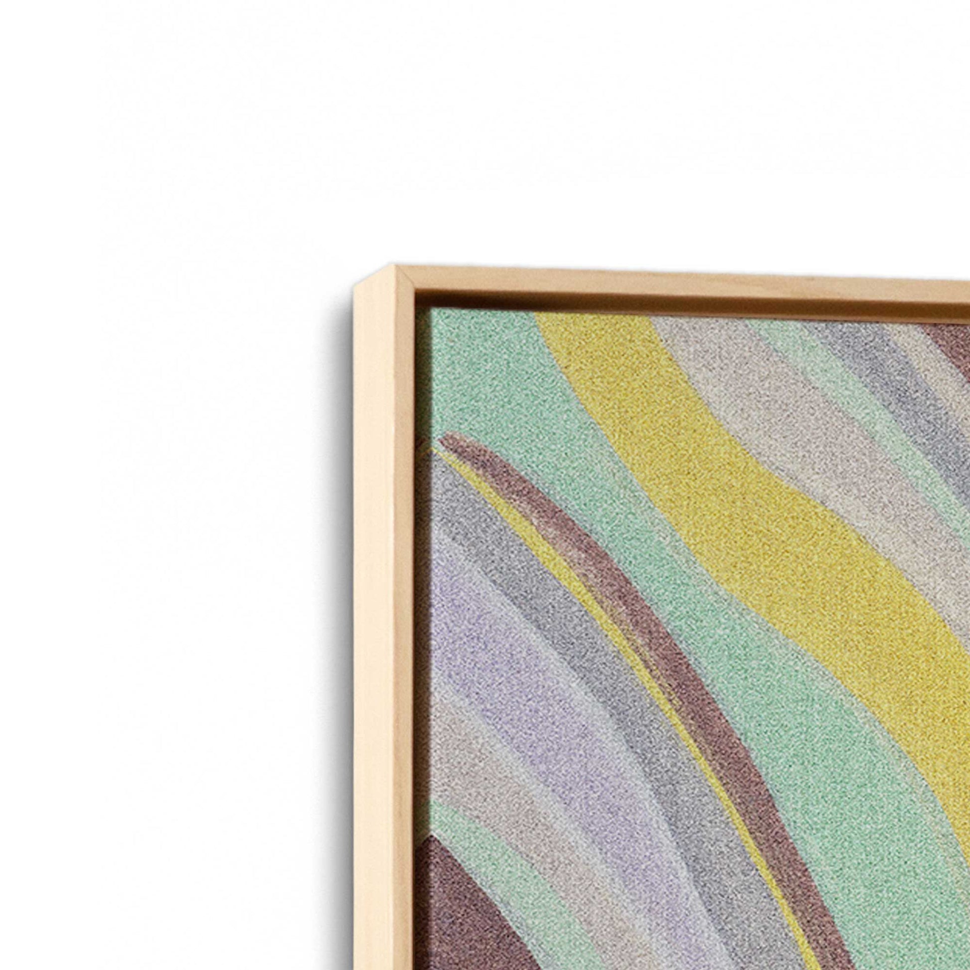 [Color:American Maple], Picture of art in a American Maple frame at an angle
