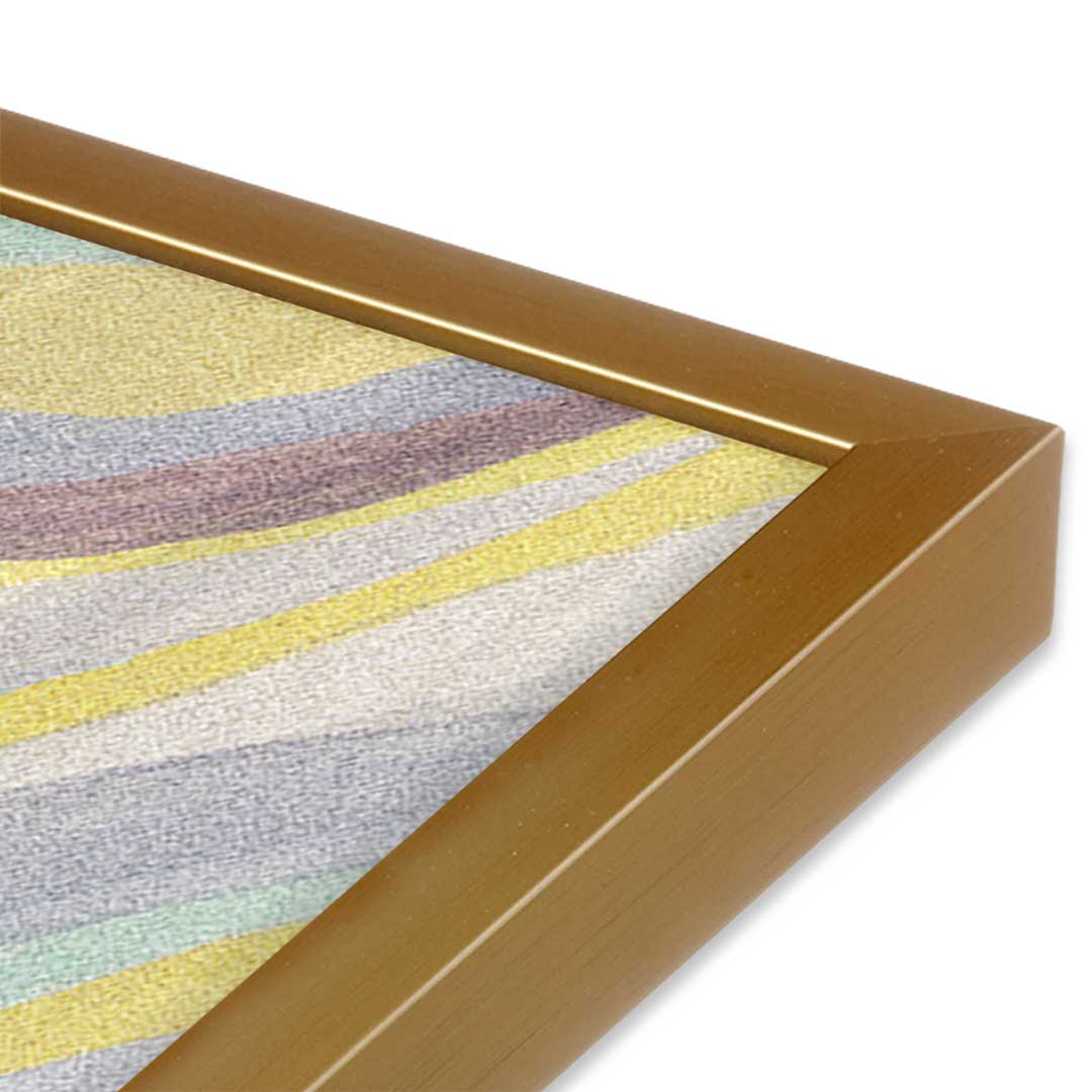 [Color:Polished Gold], Picture of art in a Polished Gold frame at an angle