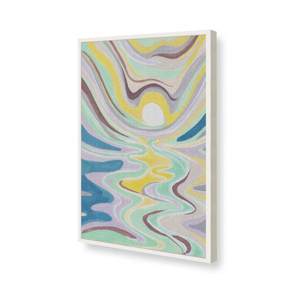 [Color:Opaque White], Picture of art in a Opaque White frame of the corner