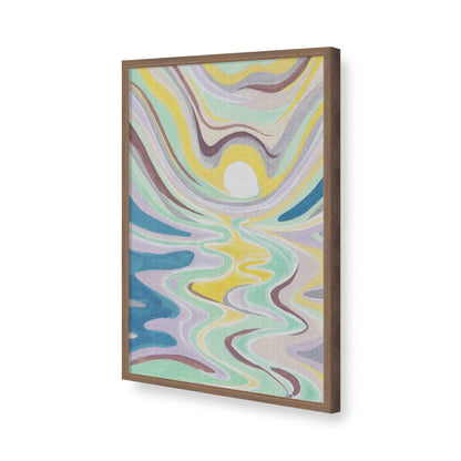 [Color:Walnut], Picture of art in a Walnut frame of the corner