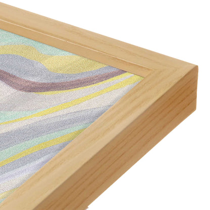 [Color:American Maple], Picture of art in a American Maple frame at an angle