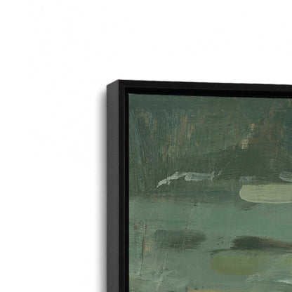 [Color:Satin Black], Picture of art in a Satin Black frame at an angle