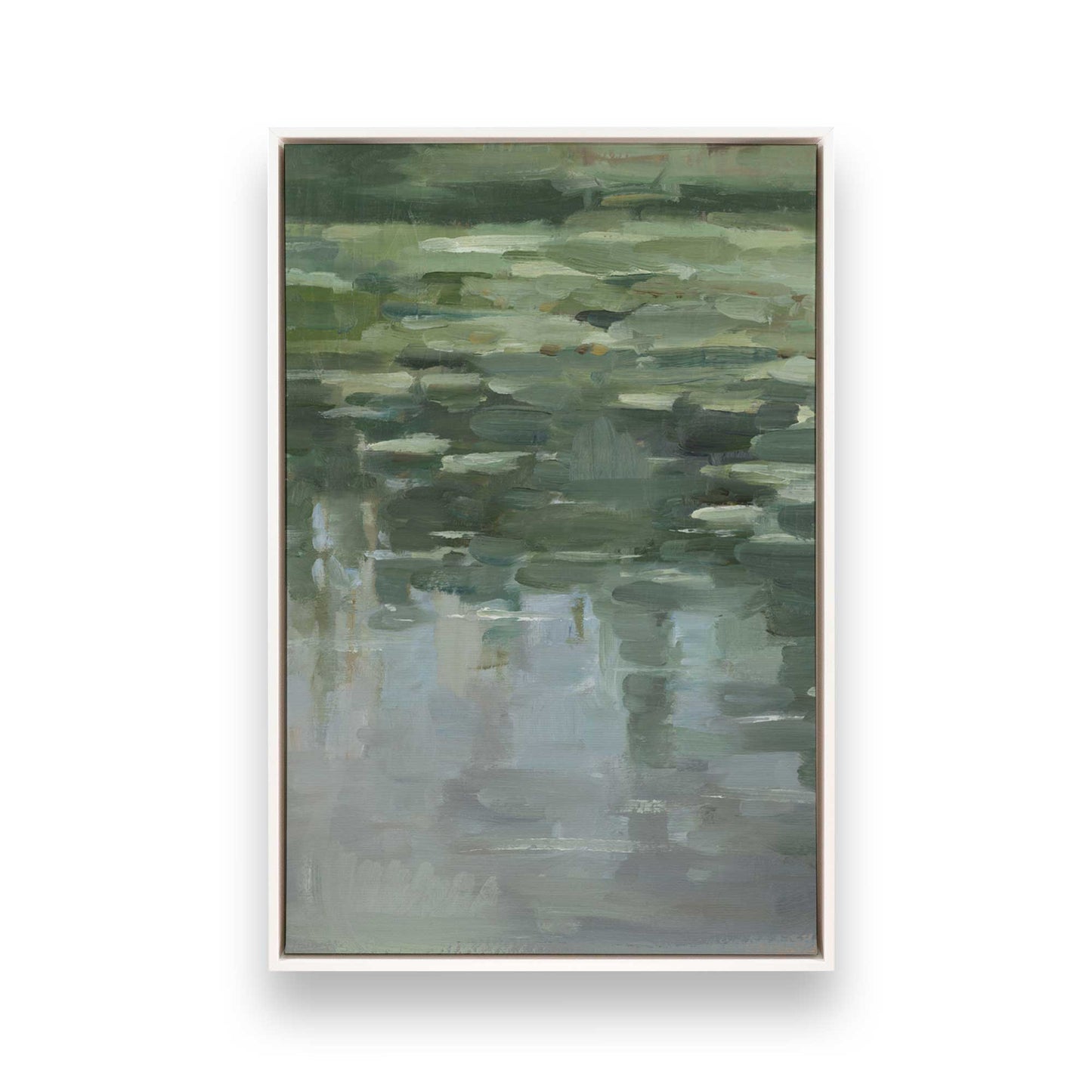 [Color:Opaque White], Picture of art in a White frame
